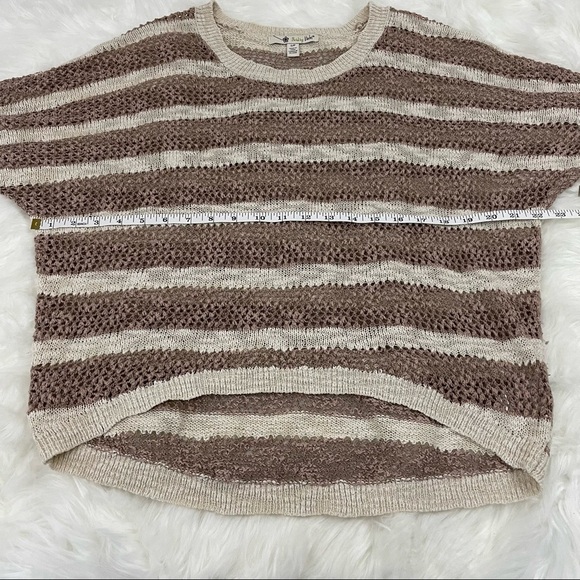 Anthropologie Shrinking Violet Oversized Open Knit Half Sleeve Top Size Small - Picture 6 of 7